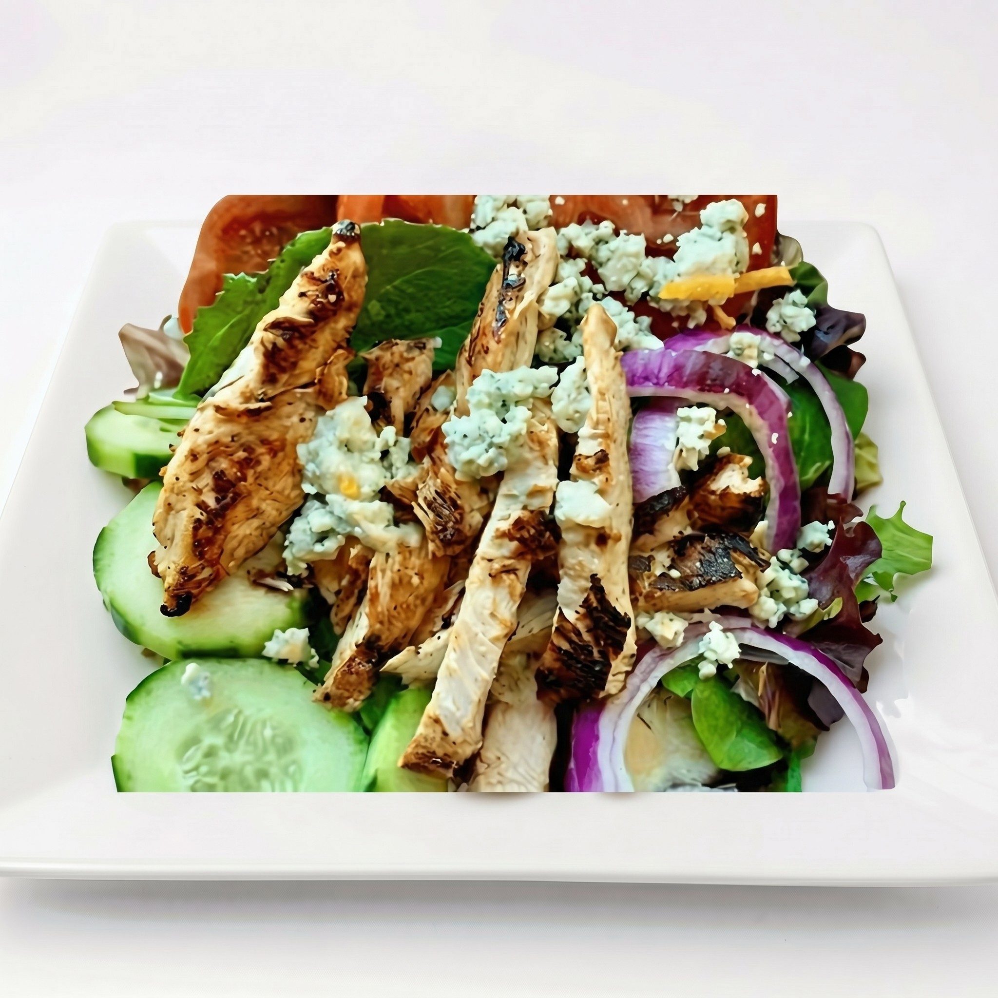 Gorgonzola Chicken Spinach Salad.